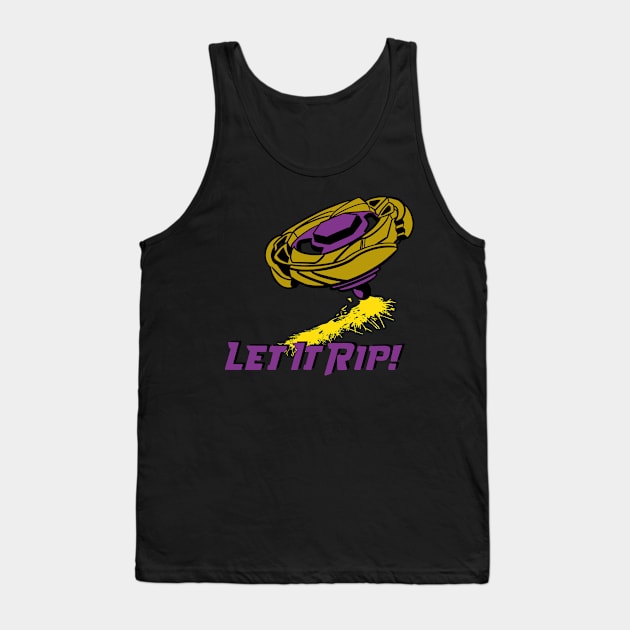 beyblade purple/gold Tank Top by Lins-penseeltje